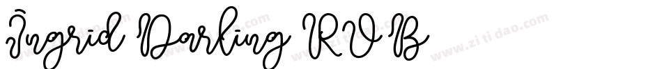 Ingrid Darling ROB字体转换